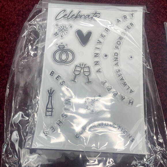 Lot 3 Kingston Crafts Stamps Dies Kits Chipboard Frames Love Paper Dolls Spring - Picture 3 of 9